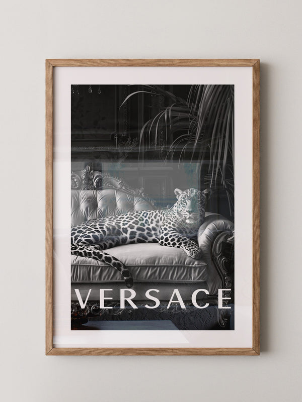 Leopard Sofa Schwarzweiß