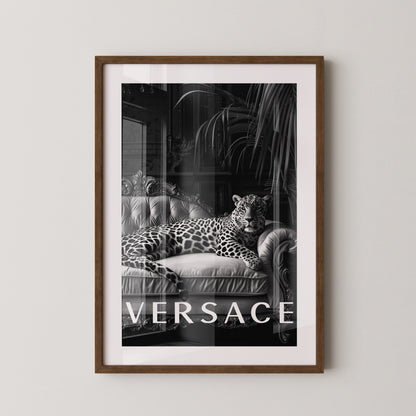 Leopard Sofa Schwarzweiß