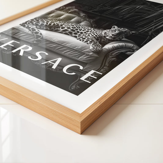 Leopard Sofa Schwarzweiß