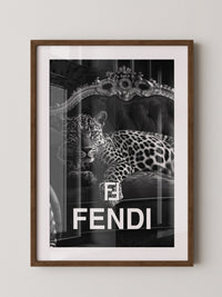 Leoparden Loungesessel Schwarzweiß