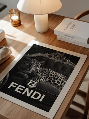 Leoparden Loungesessel Schwarzweiß