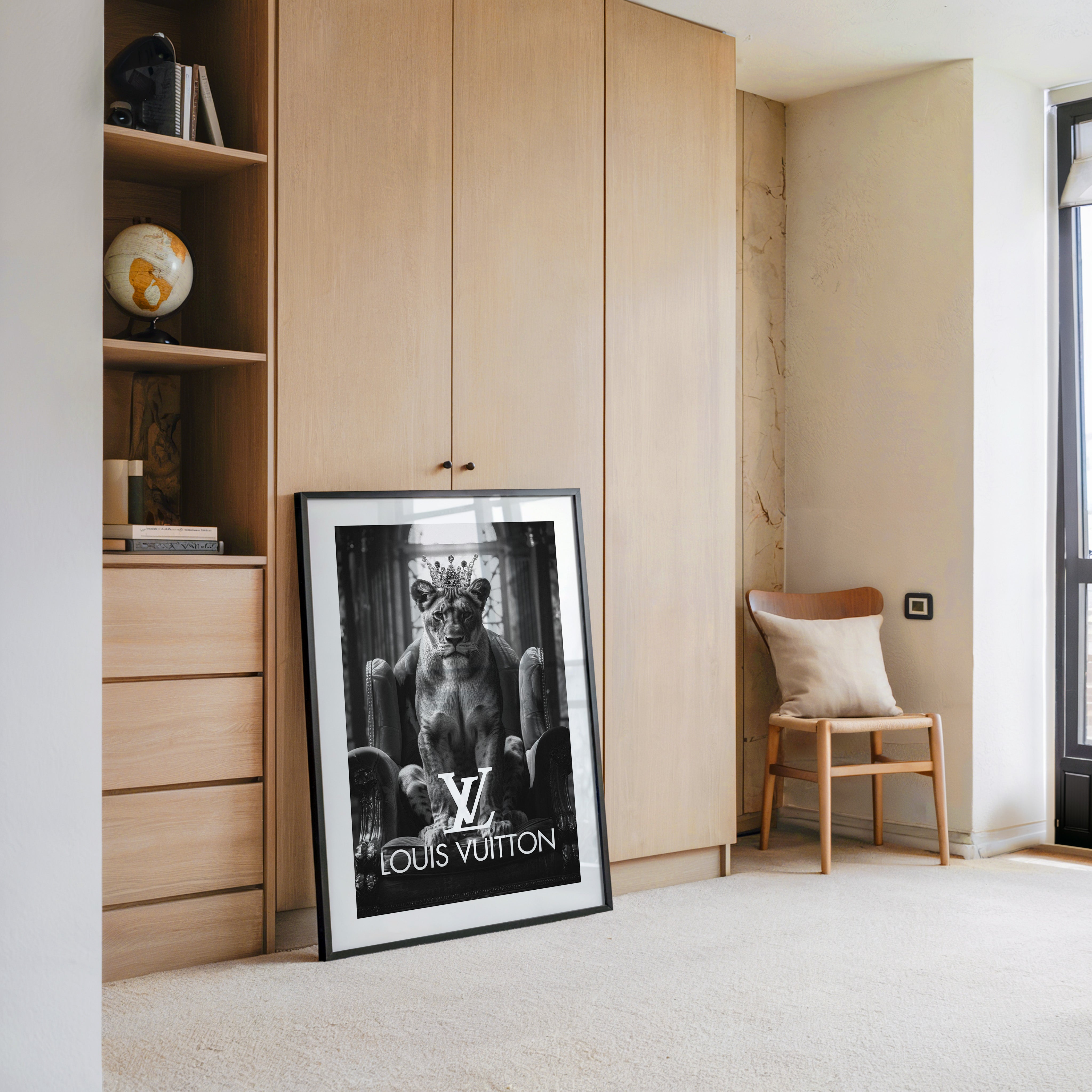 Löwe Krone Schwarz-Weiß