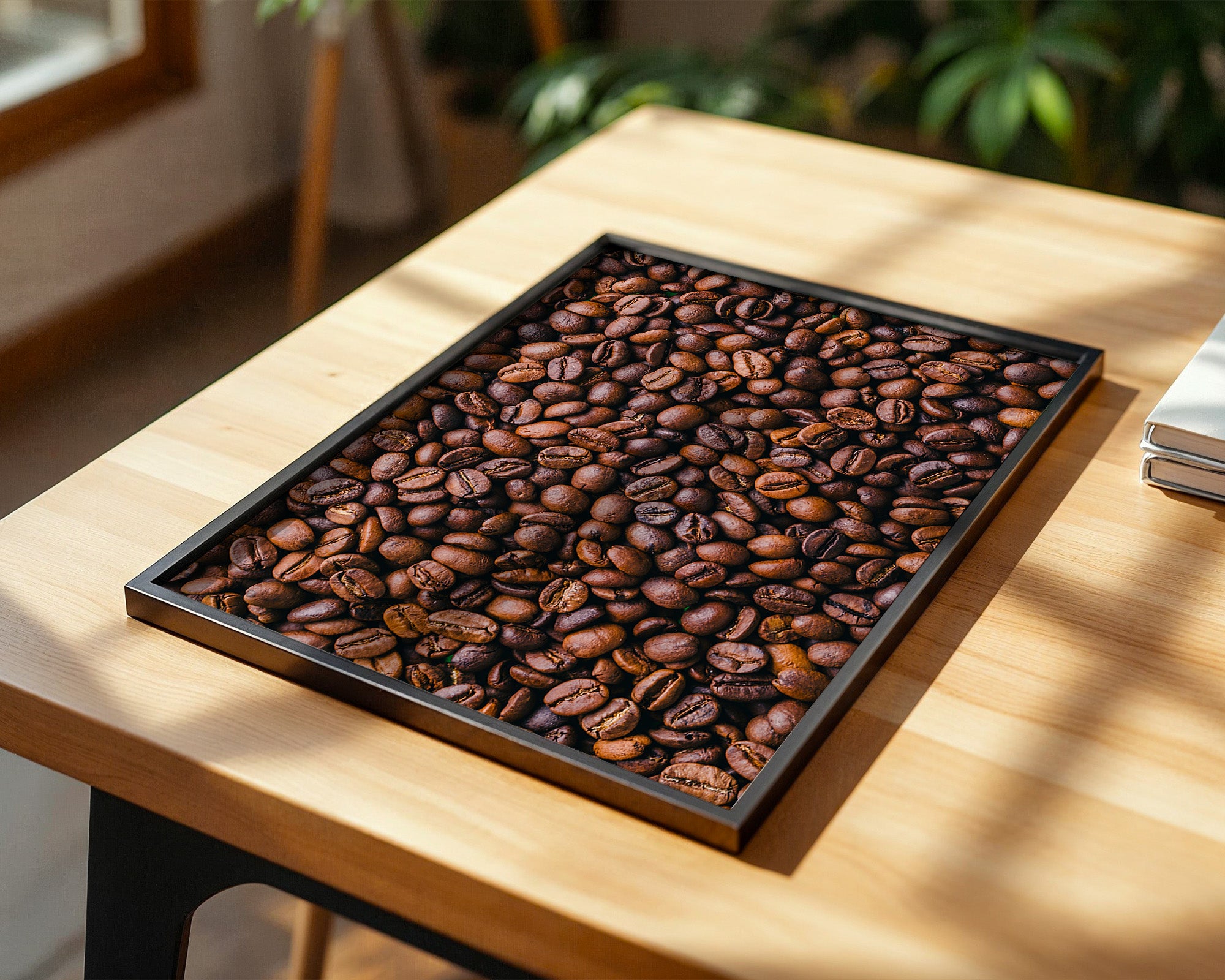 Kaffeebohnen Nahaufnahme