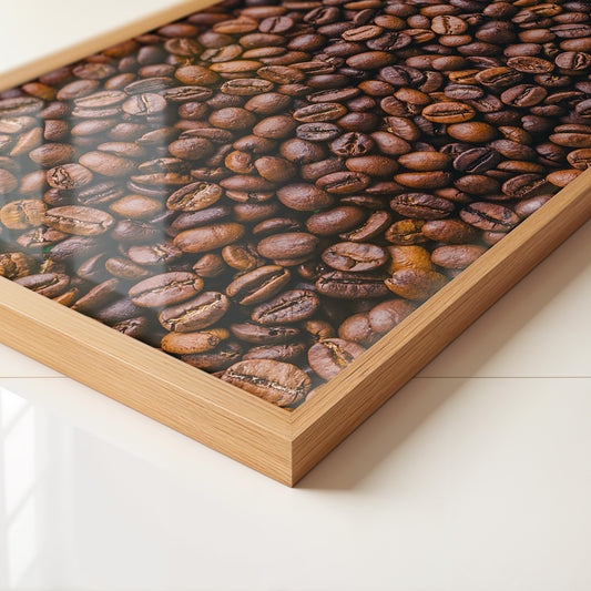 Kaffeebohnen Nahaufnahme