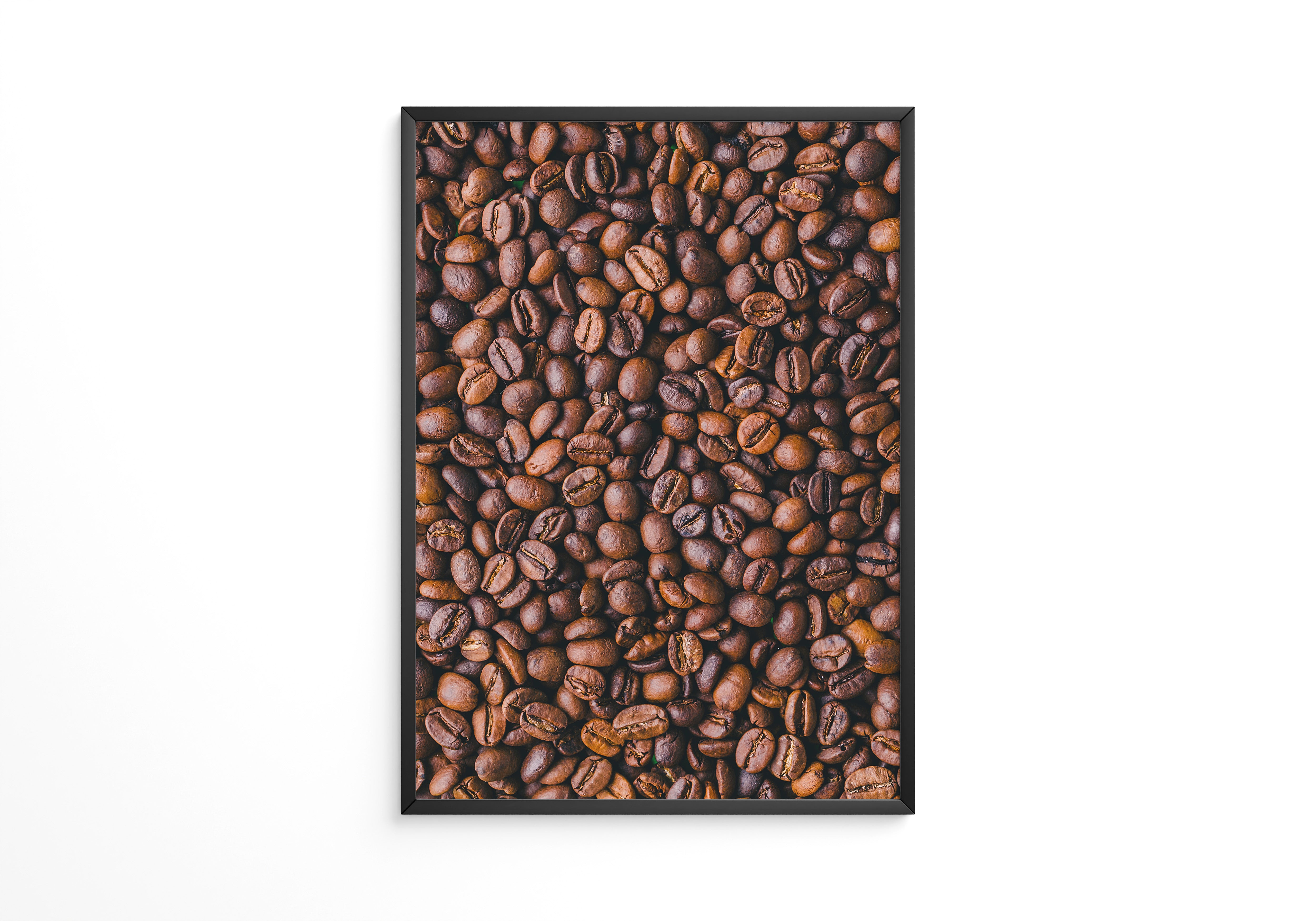 Kaffeebohnen Nahaufnahme