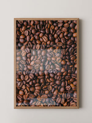 Kaffeebohnen Nahaufnahme