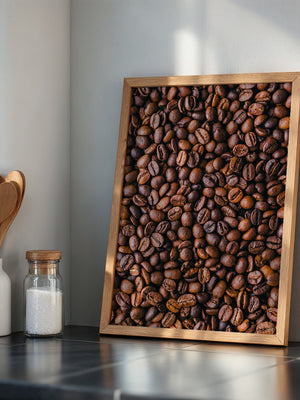 Kaffeebohnen Nahaufnahme