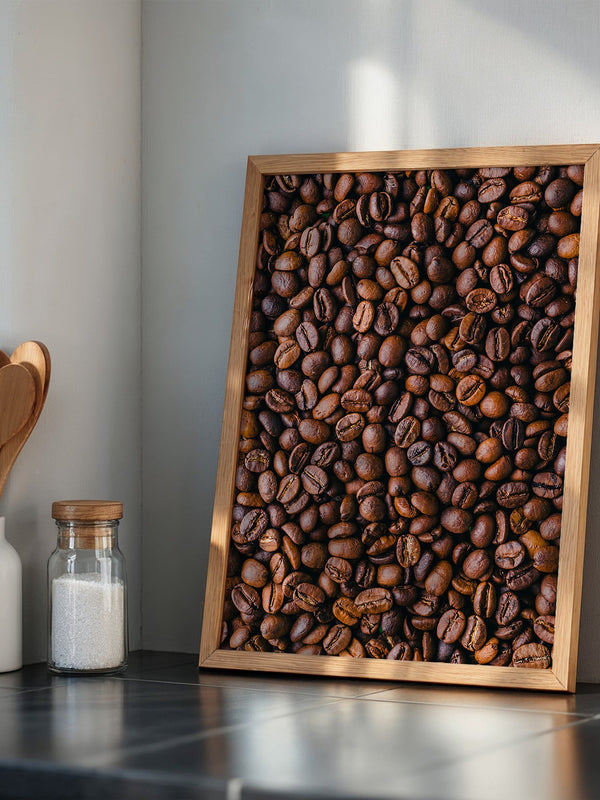 Kaffeebohnen Nahaufnahme