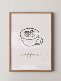 Cappuccino Tasse Minimalistisch