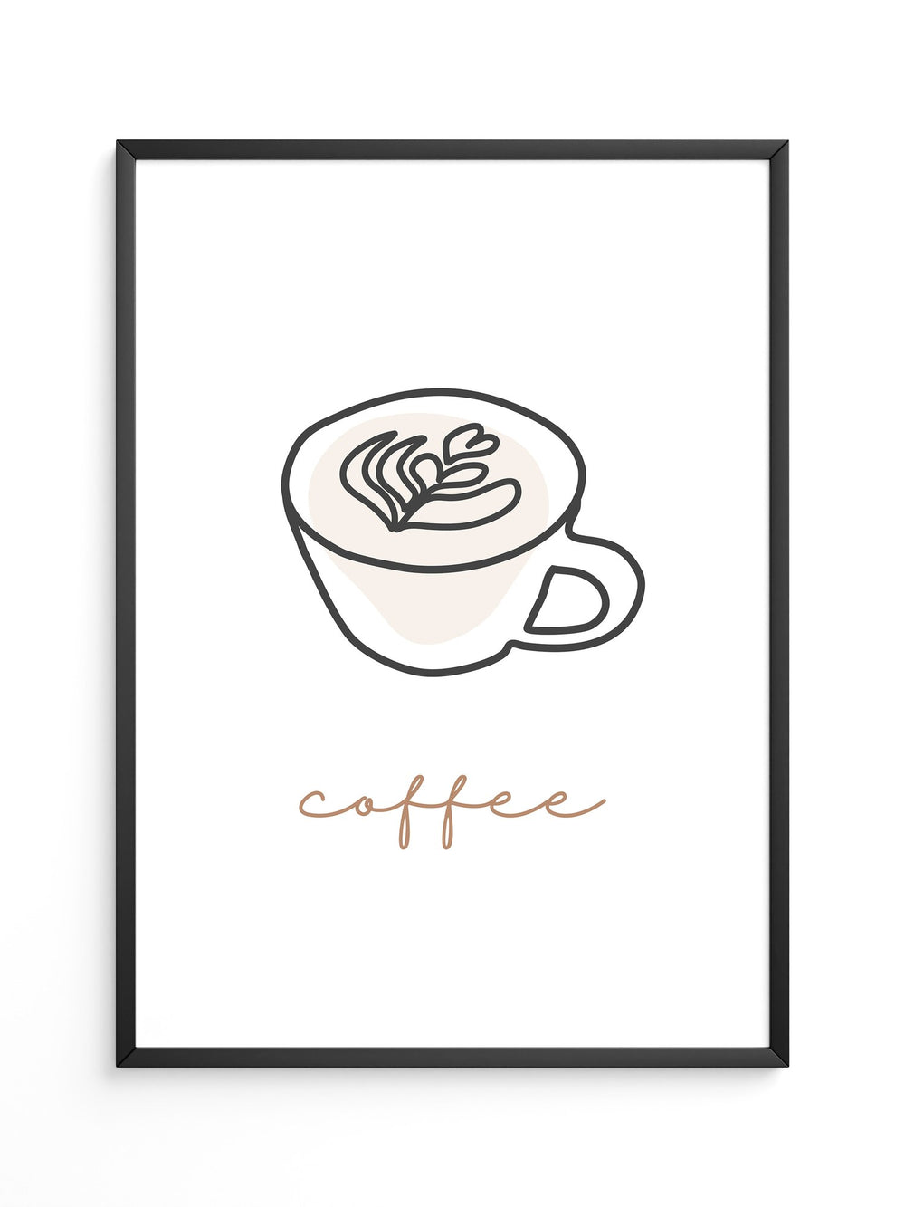 Cappuccino Tasse Minimalistisch