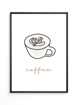 Cappuccino Tasse Minimalistisch