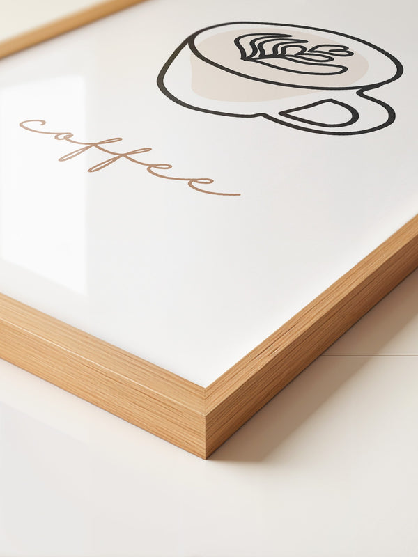 Cappuccino Tasse Minimalistisch