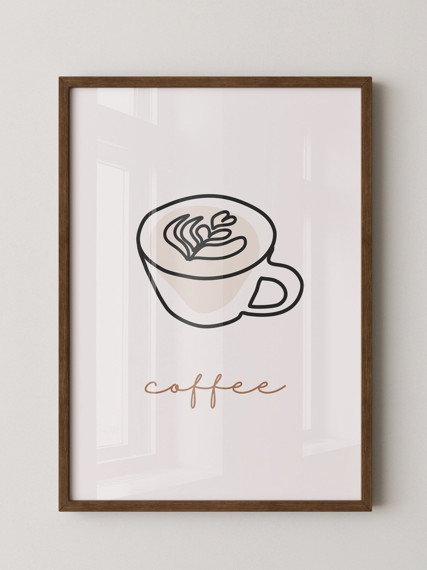 Cappuccino Tasse Minimalistisch