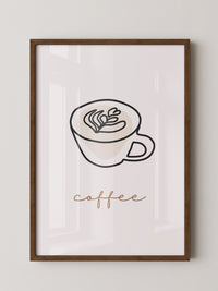 Cappuccino Tasse Minimalistisch