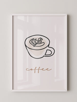 Cappuccino Tasse Minimalistisch