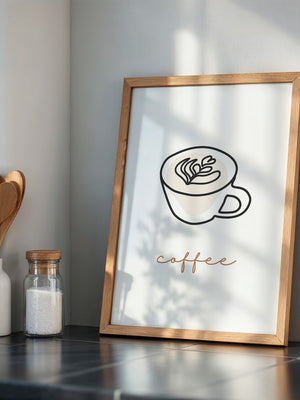 Cappuccino Tasse Minimalistisch