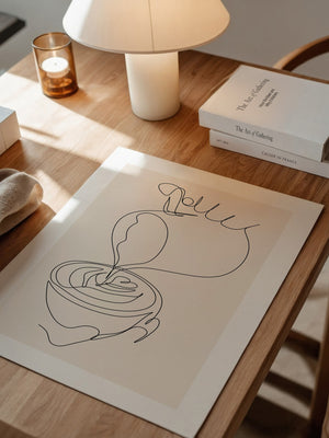 Kaffeetasse Lineart Minimalistisch