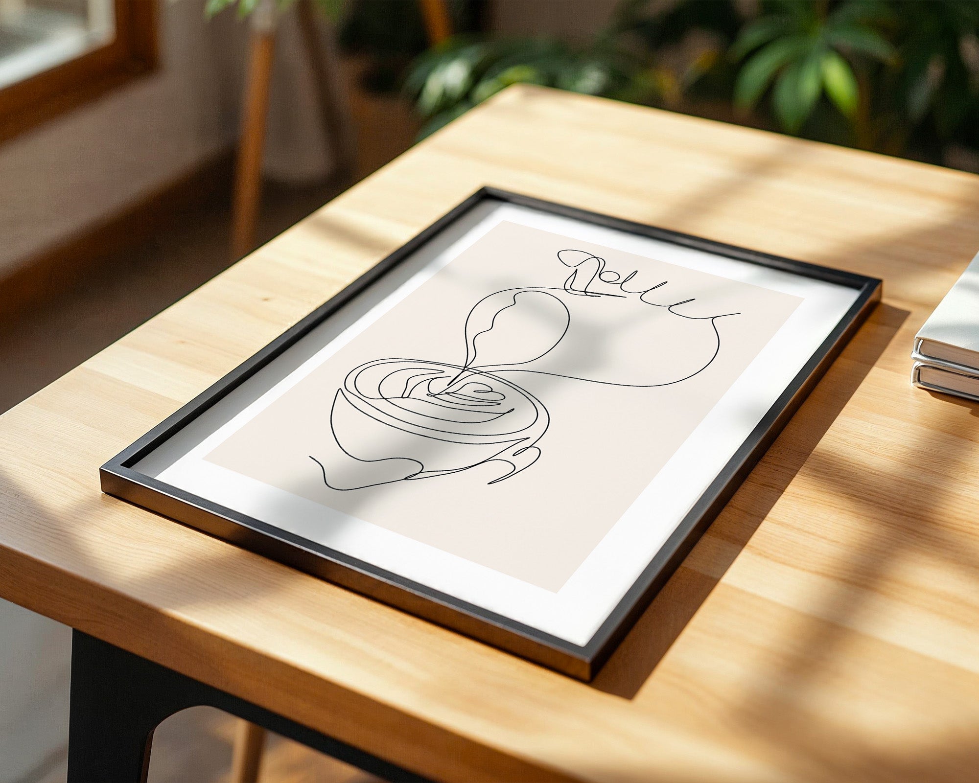 Kaffeetasse Lineart Minimalistisch