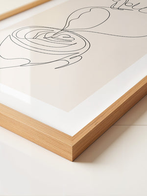 Kaffeetasse Lineart Minimalistisch