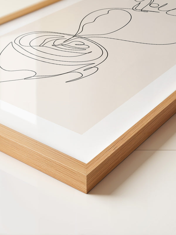 Kaffeetasse Lineart Minimalistisch