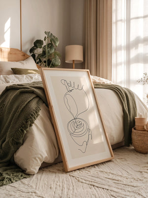 Kaffeetasse Lineart Minimalistisch