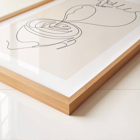 Kaffeetasse Lineart Minimalistisch