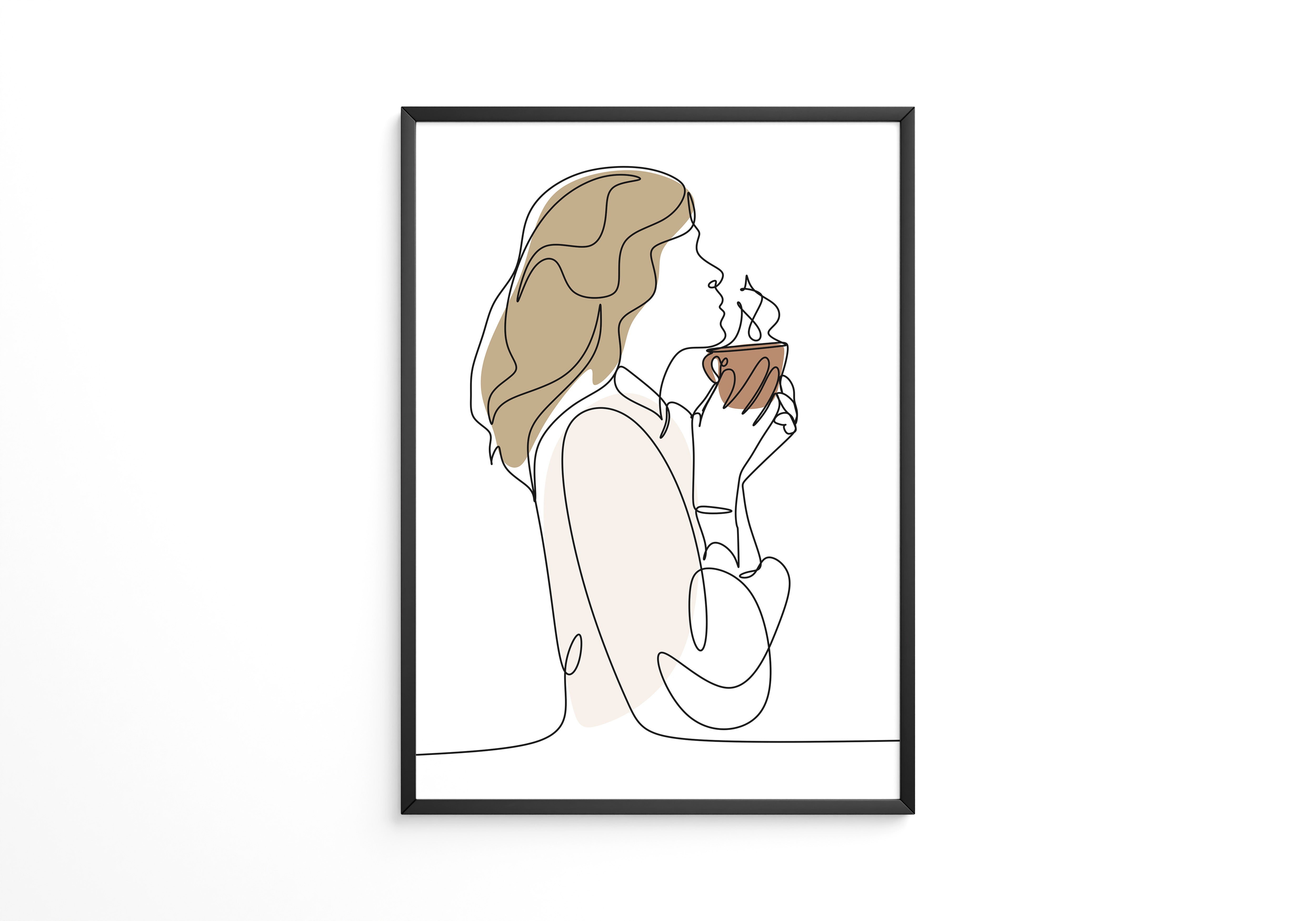 Kaffeegenuss Linie Minimalistisch