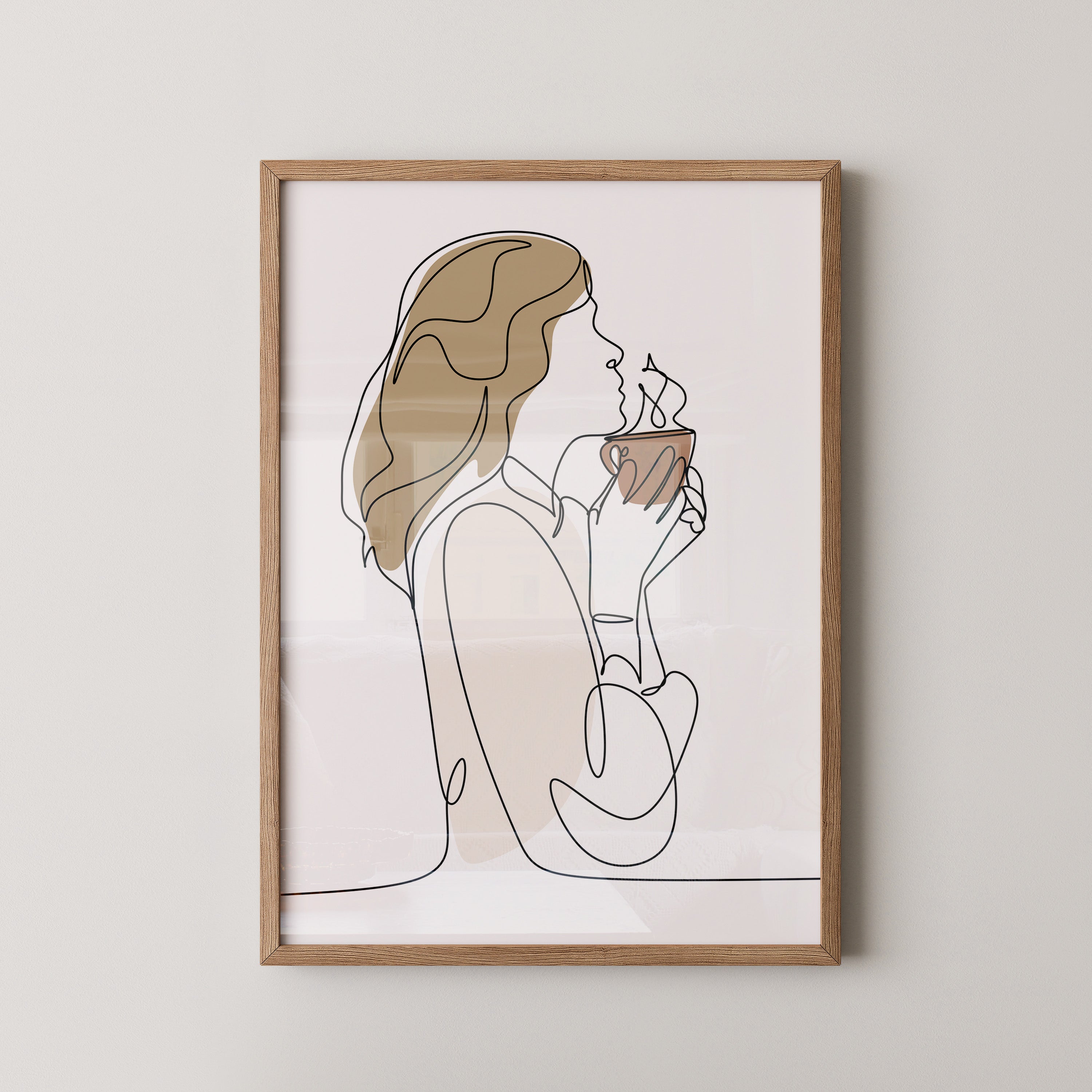 Kaffeegenuss Linie Minimalistisch