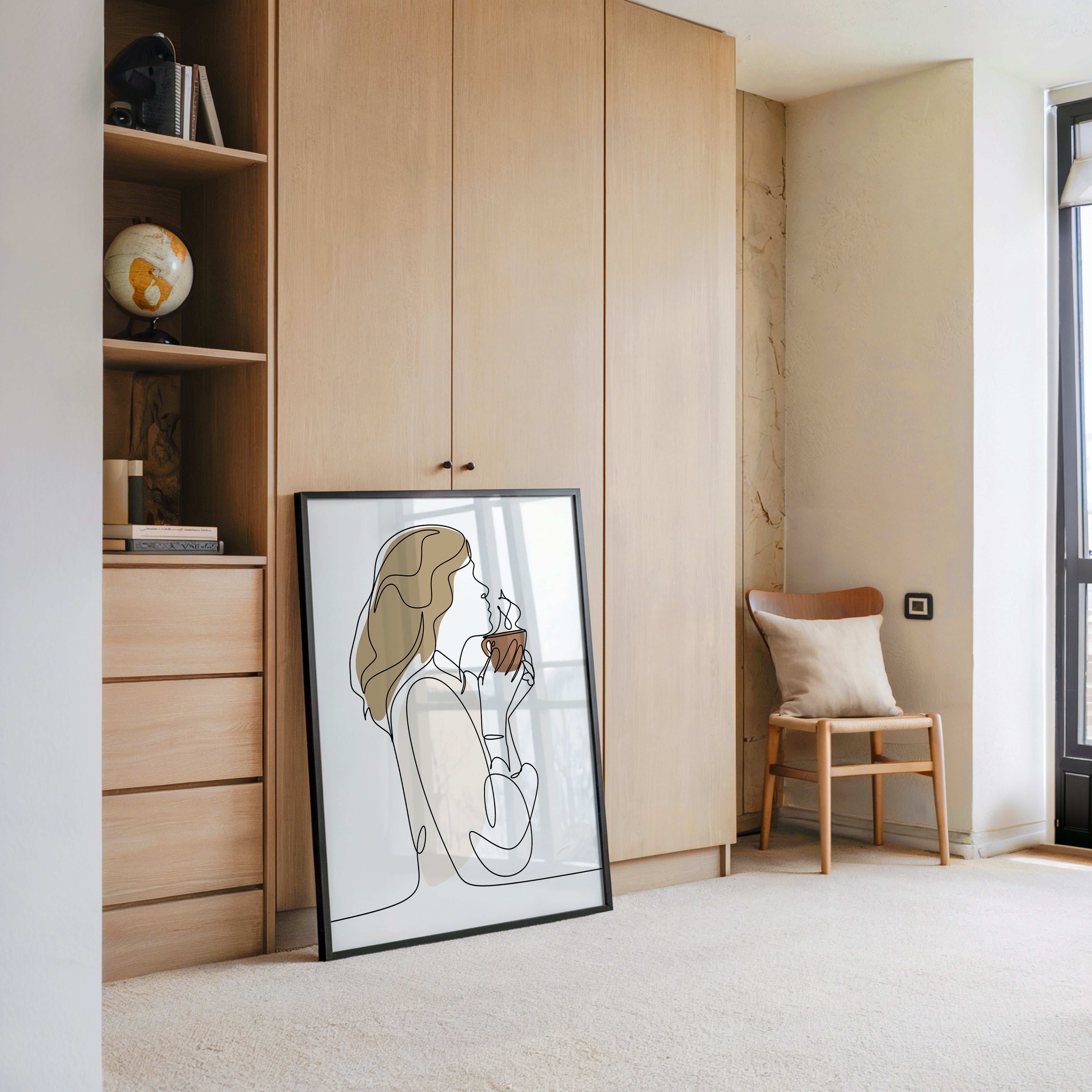 Kaffeegenuss Linie Minimalistisch