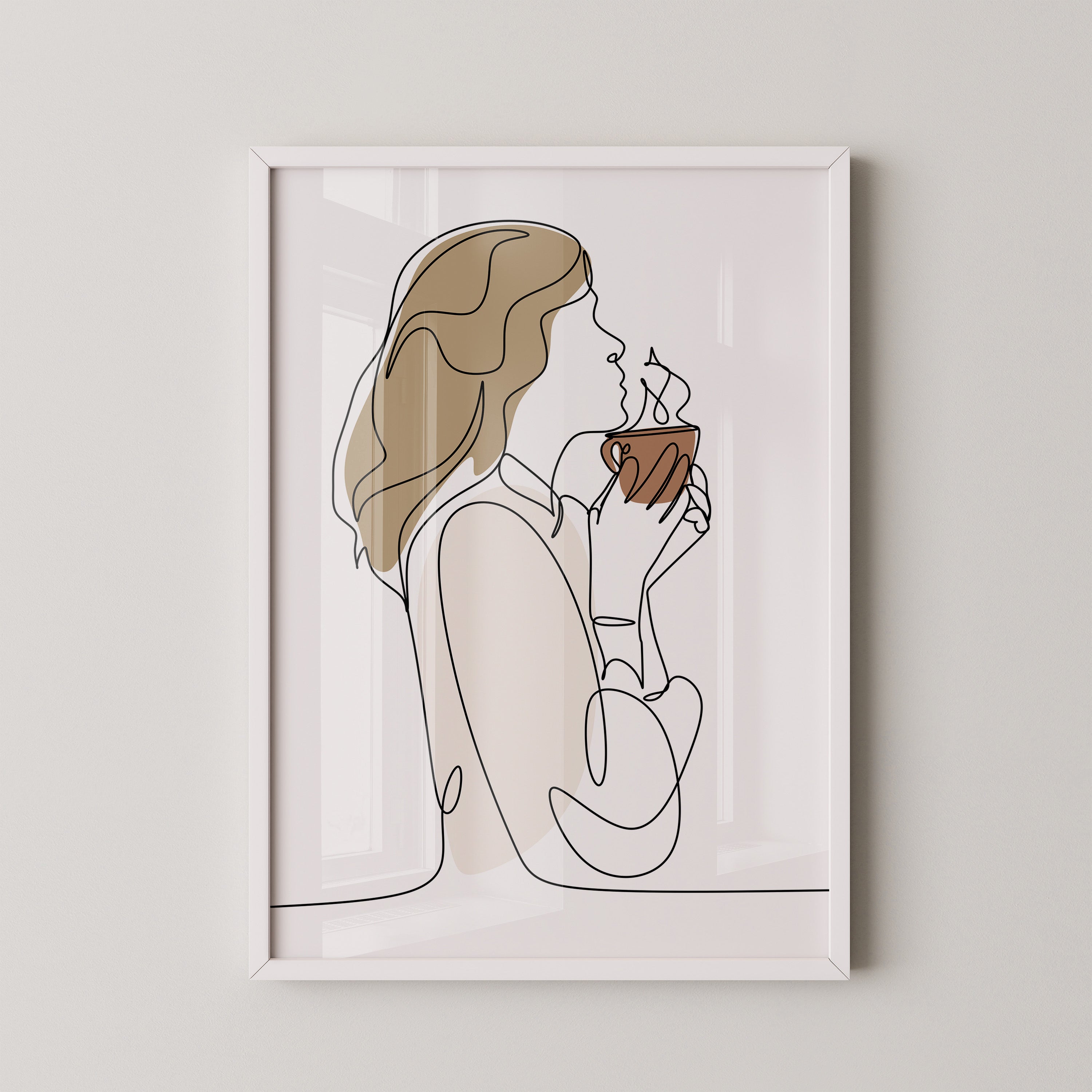 Kaffeegenuss Linie Minimalistisch