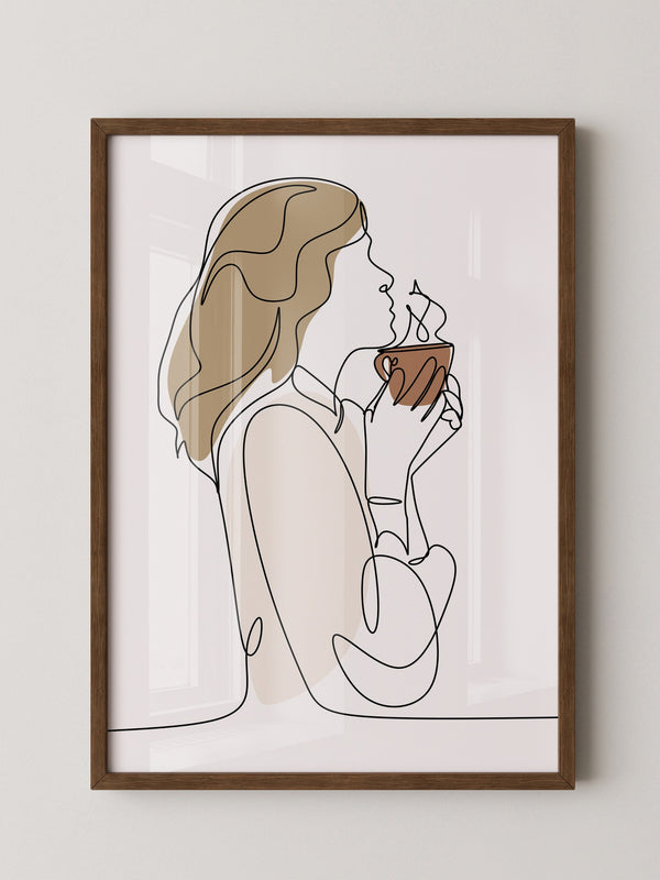 Kaffeegenuss Linie Minimalistisch