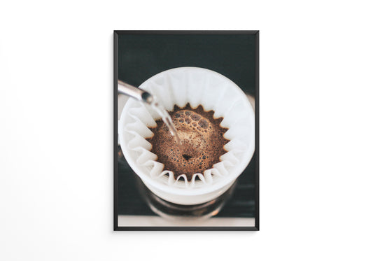 Kaffeefilter Nahaufnahme Gießen