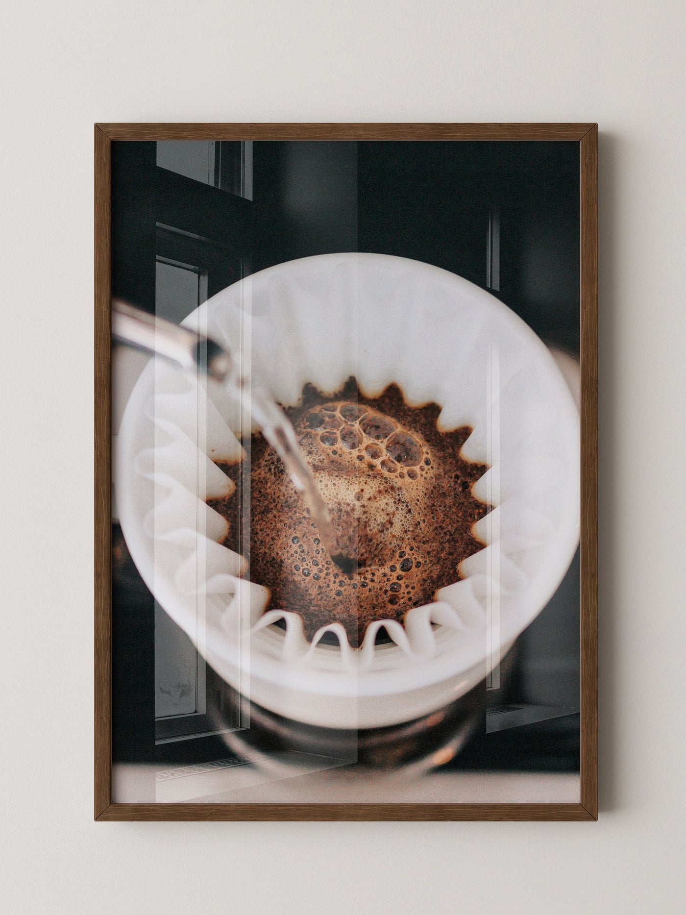 Kaffeefilter Nahaufnahme Gießen