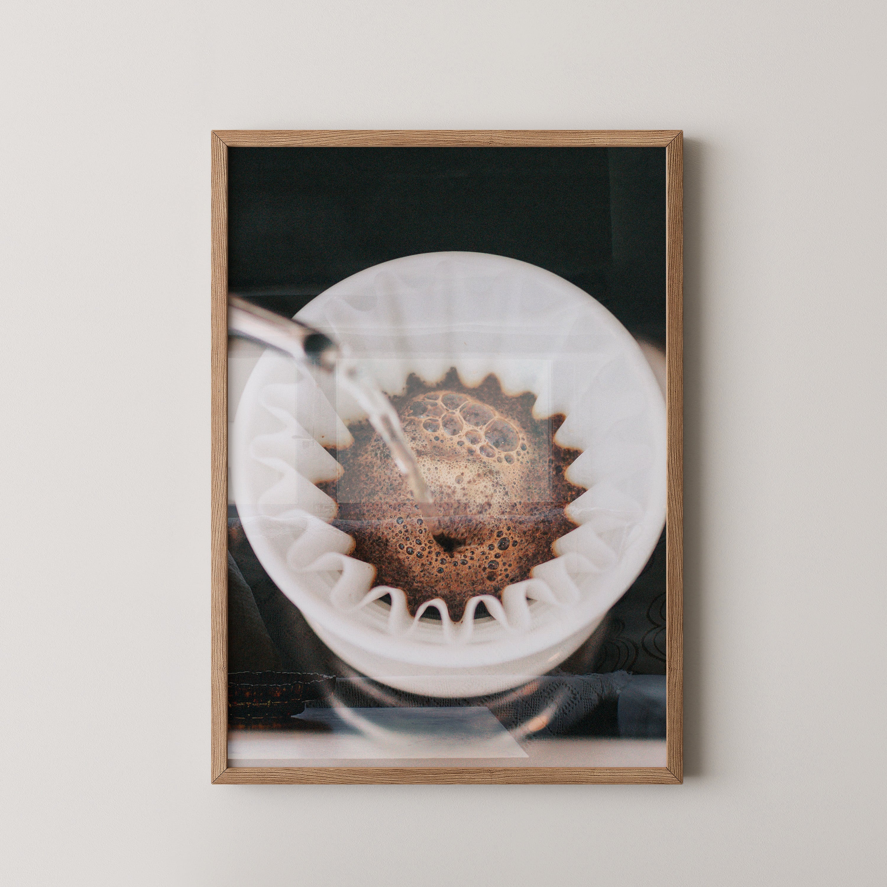 Kaffeefilter Nahaufnahme Gießen