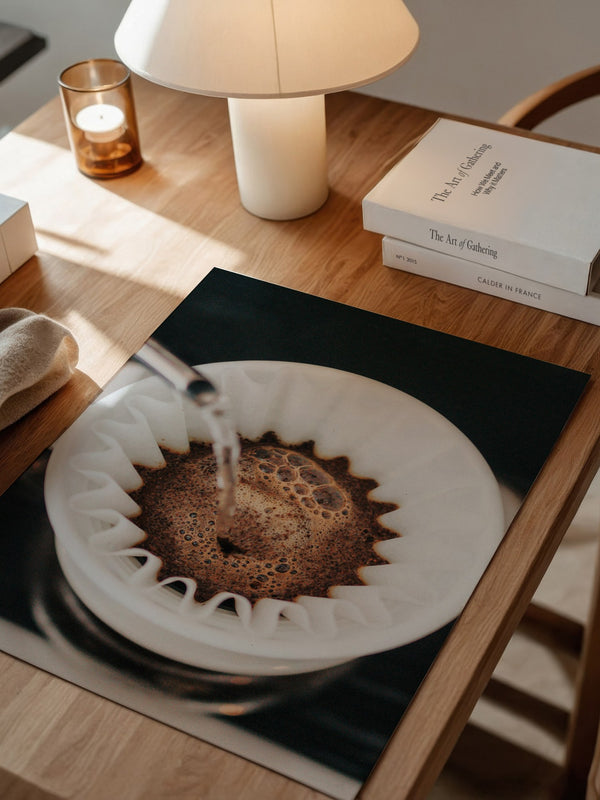 Kaffeefilter Nahaufnahme Gießen