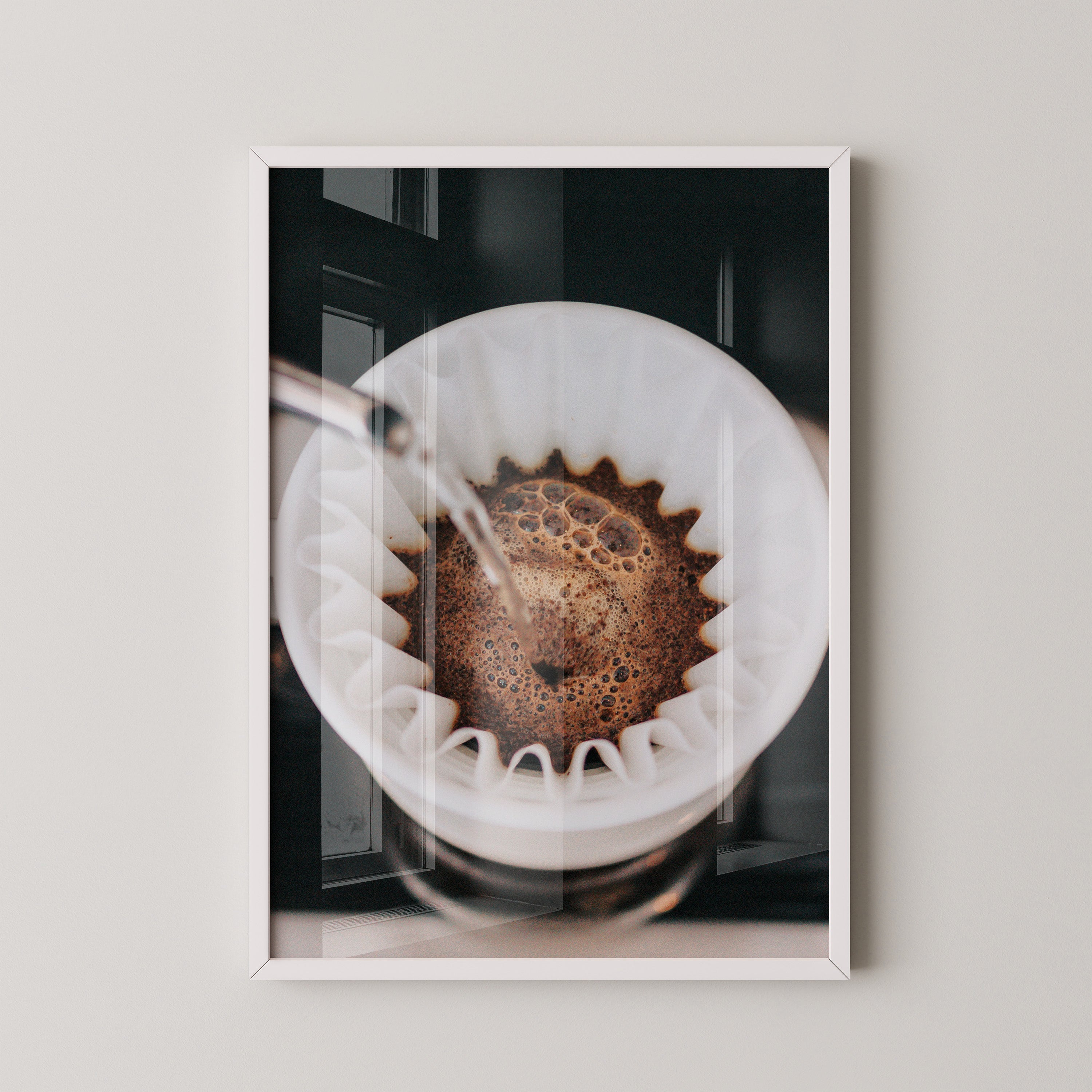 Kaffeefilter Nahaufnahme Gießen