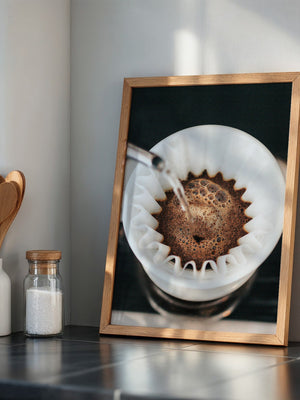 Kaffeefilter Nahaufnahme Gießen