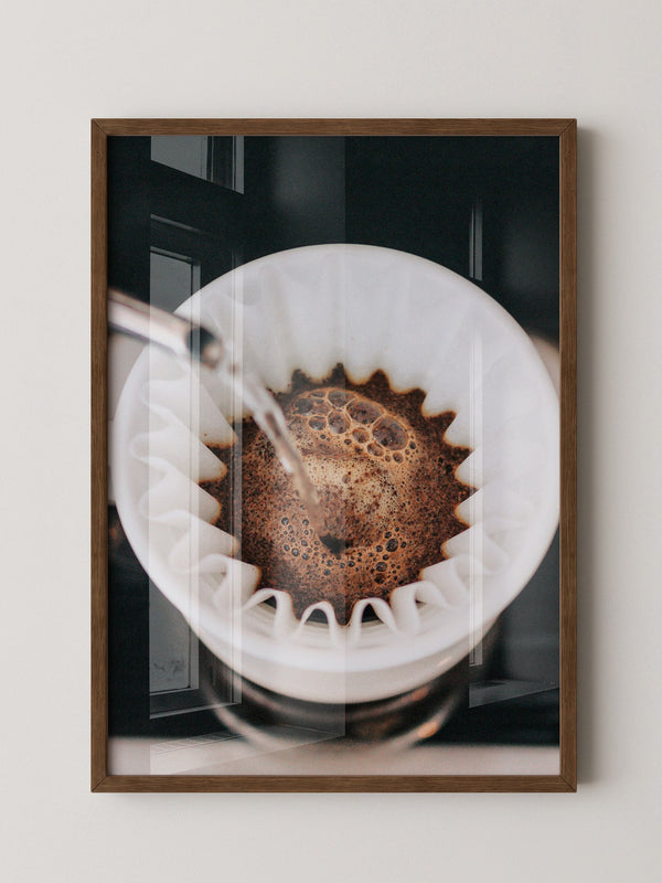 Kaffeefilter Nahaufnahme Gießen