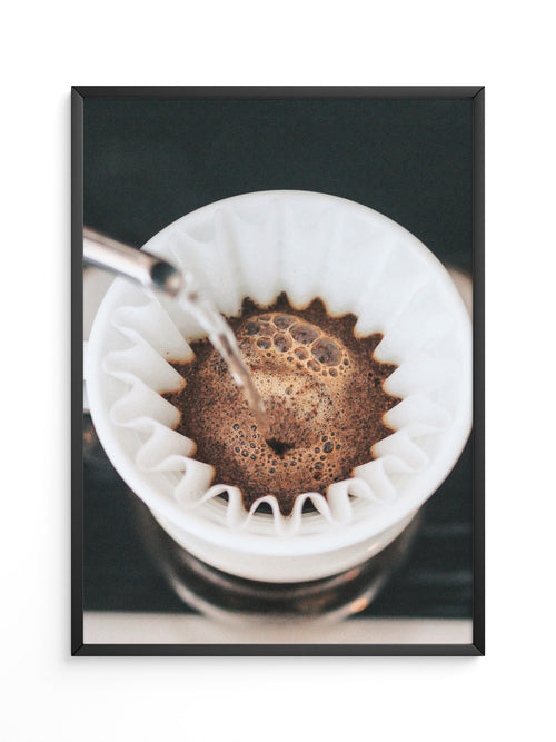 Kaffeefilter Nahaufnahme Gießen
