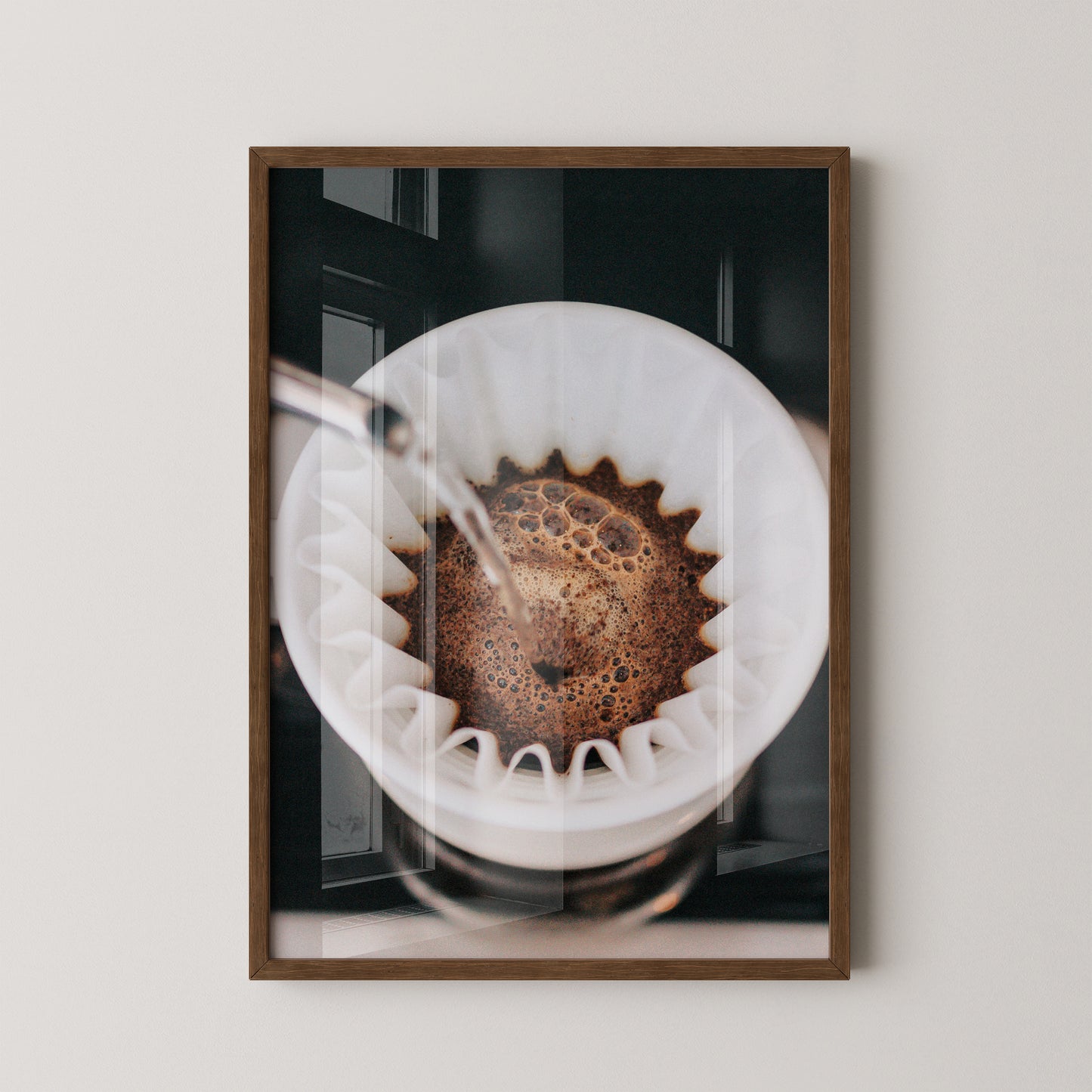 Kaffeefilter Nahaufnahme Gießen