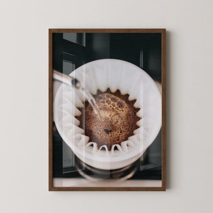 Kaffeefilter Nahaufnahme Gießen