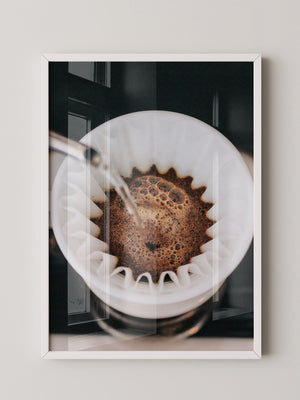 Kaffeefilter Nahaufnahme Gießen