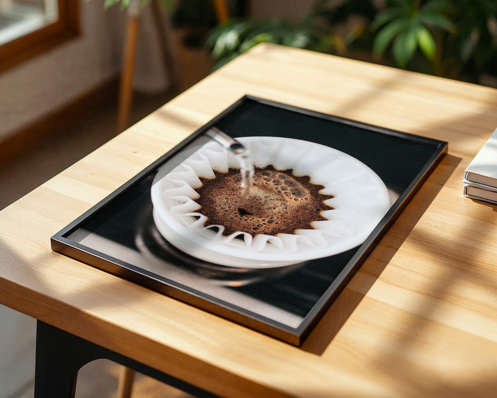 Kaffeefilter Nahaufnahme Gießen