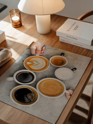 Kaffee Vielfalt Draufsicht