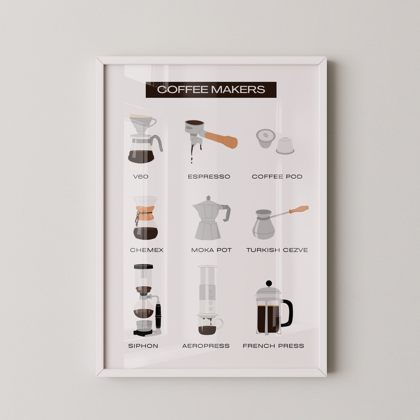 Kaffeezubereiter Illustrationen Vielfalt