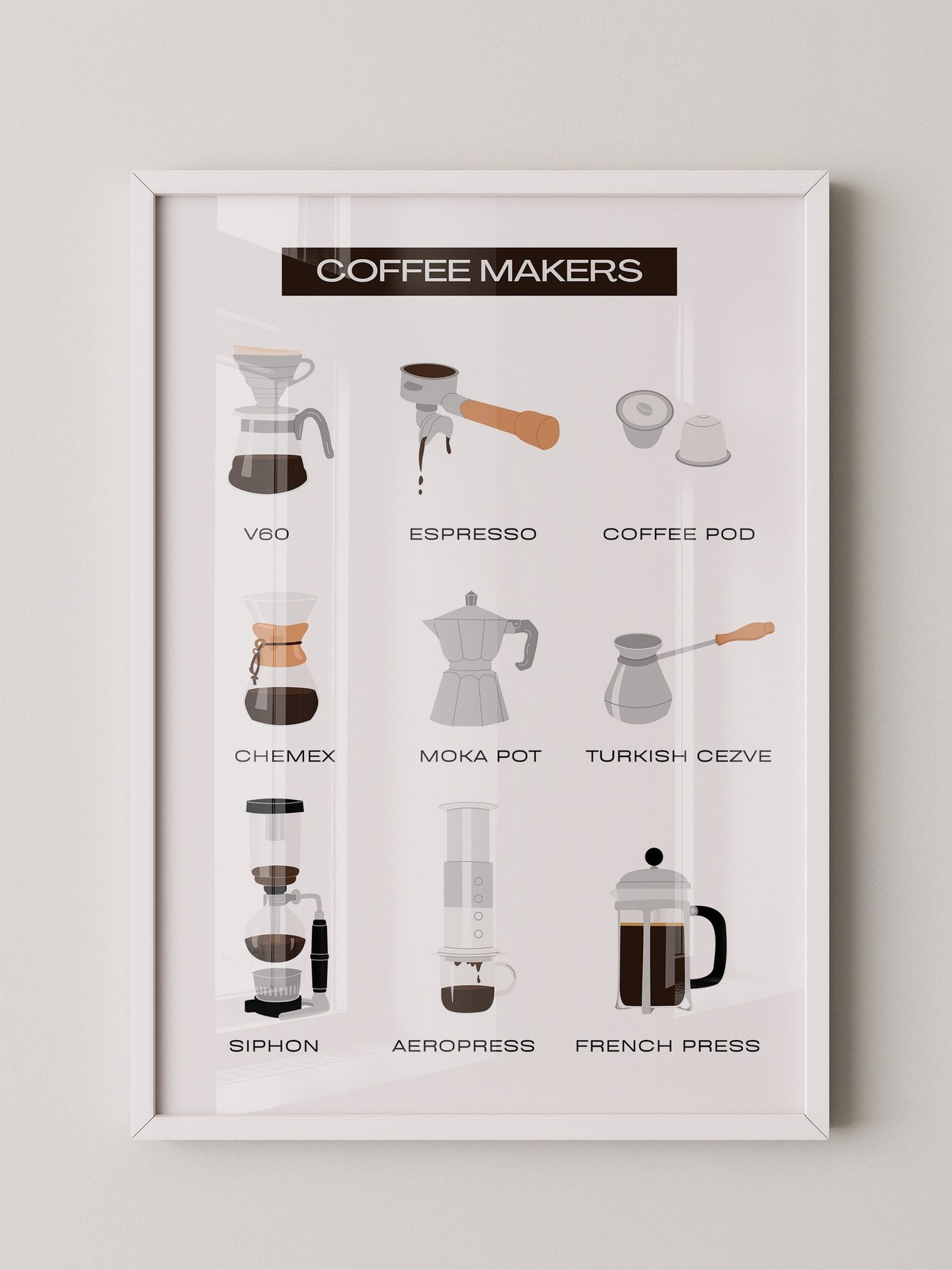 Kaffeezubereiter Illustrationen Vielfalt