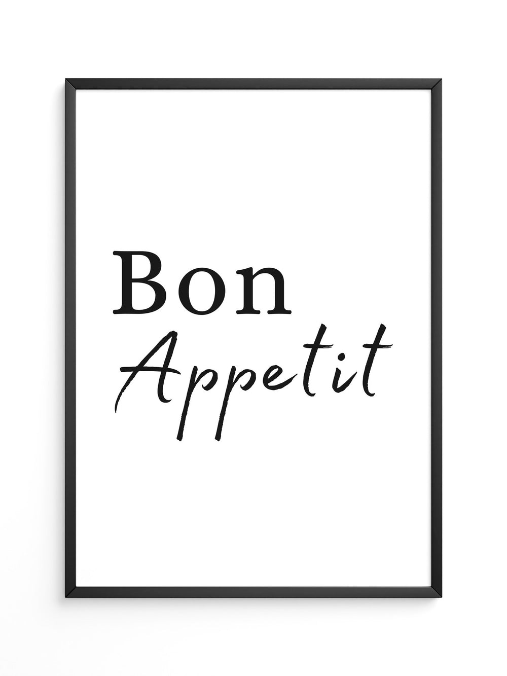 Bon Appetit Schriftzug elegant