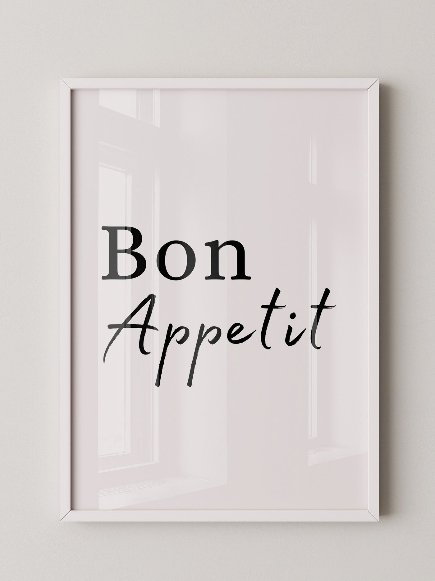 Bon Appetit Schriftzug elegant