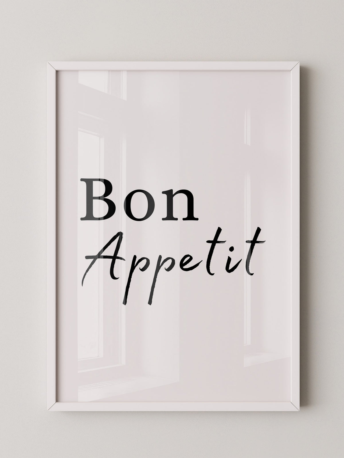 Bon Appetit Schriftzug elegant