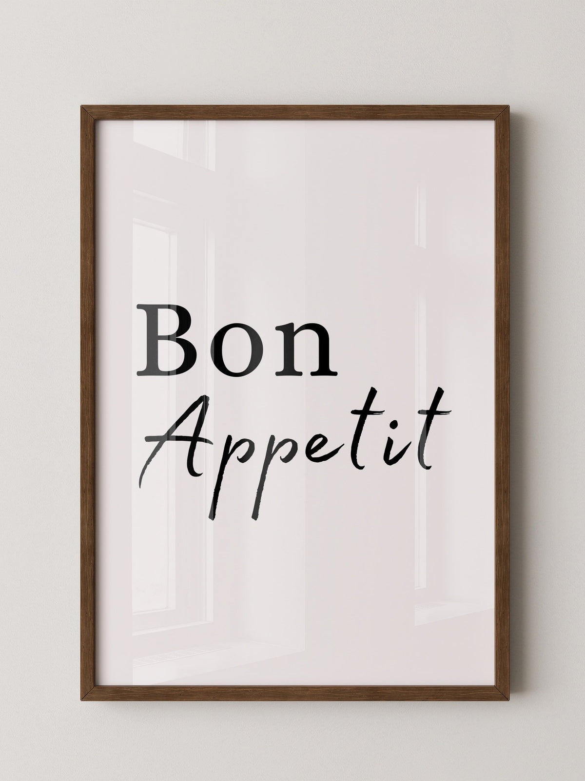 Bon Appetit Schriftzug elegant